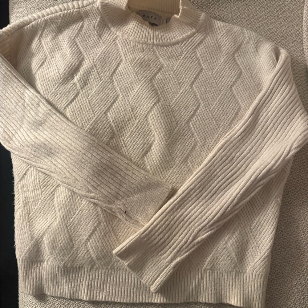 Cream Cable Knit Sweater